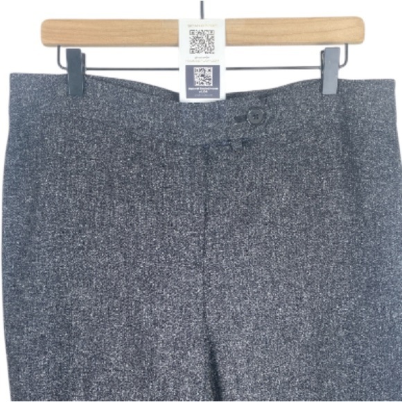 JONES NEW YORK SIGNATURE black white thread tweed like fabric // Wms 12 - Picture 3 of 9